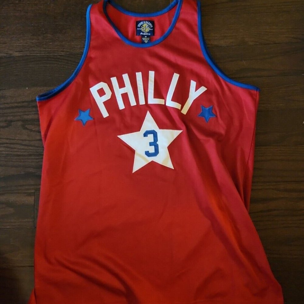 ALLEN IVERSON Steve & Barry's Outfitters PHILLY #3 Basketball Jersey 76ers